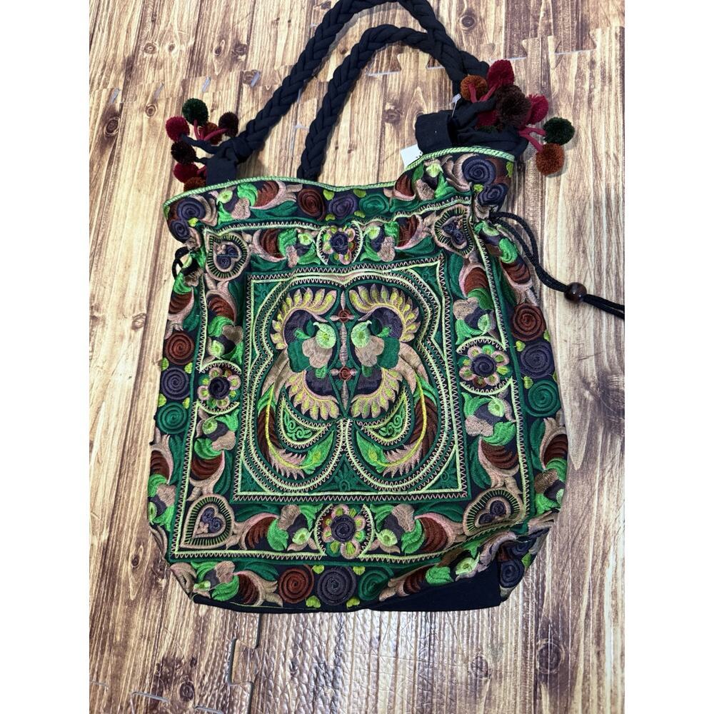 Disney Parks Lumily Thailand Handmade Embroidered Tassel Shoulder Bag - Picture 3 of 12